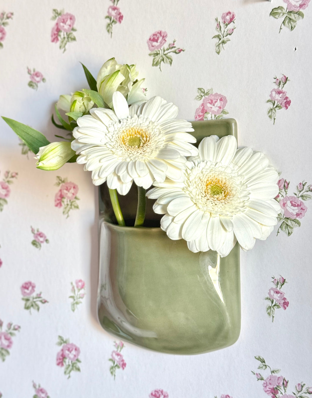 Vase Mural Vert Sauge 3