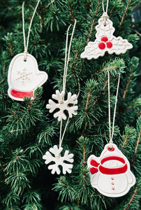 Boîte de 4 pendentifs pour sapin de Noël