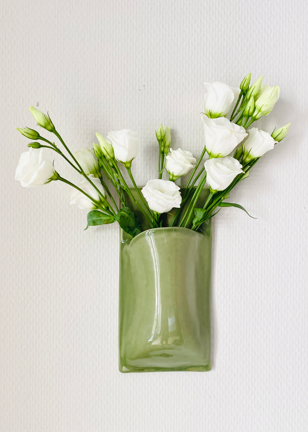 Vase Mural Vert Sauge