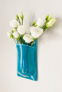 Vase Mural Bleu Turquoise
