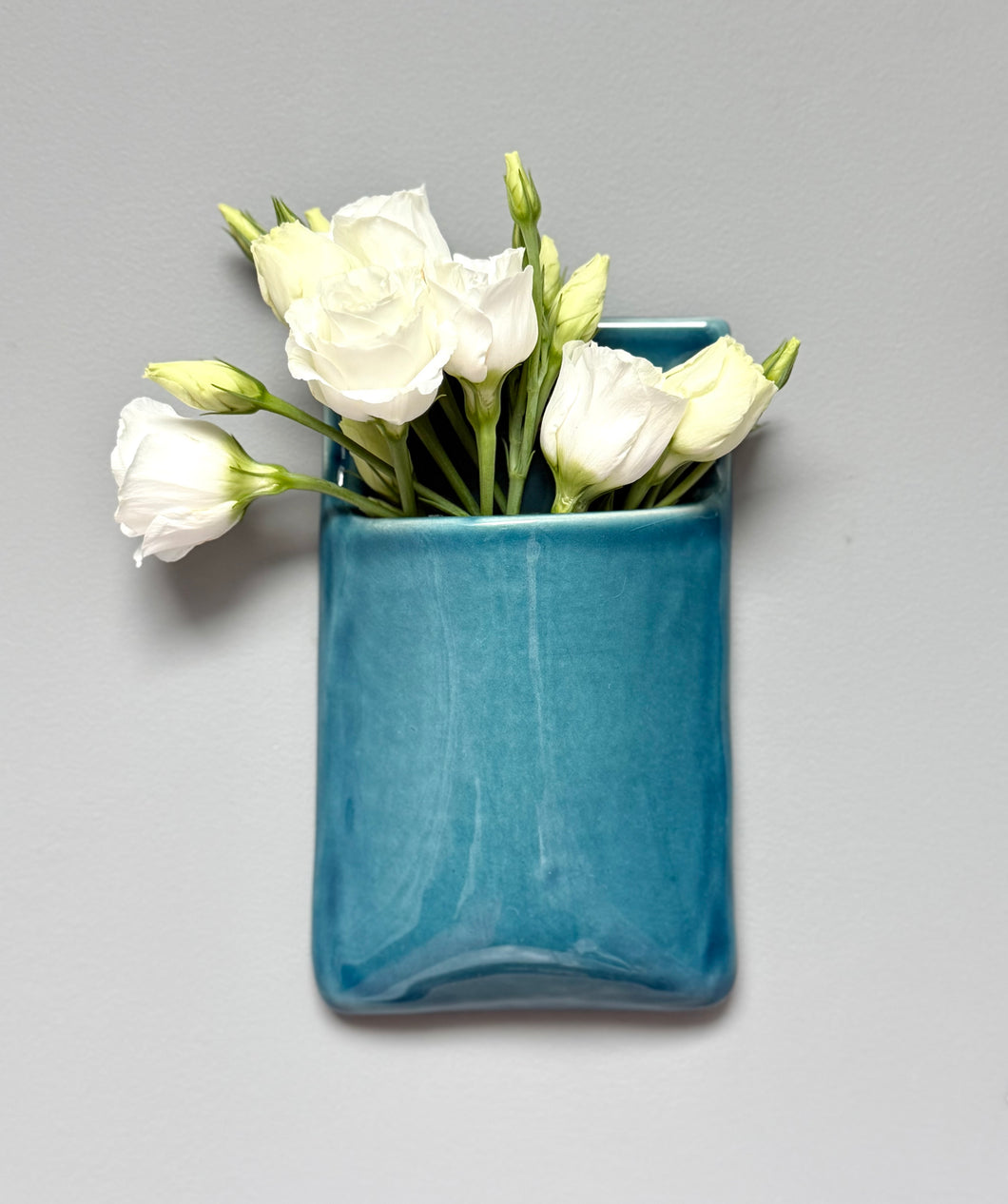 Vase Mural Bleu Délavé