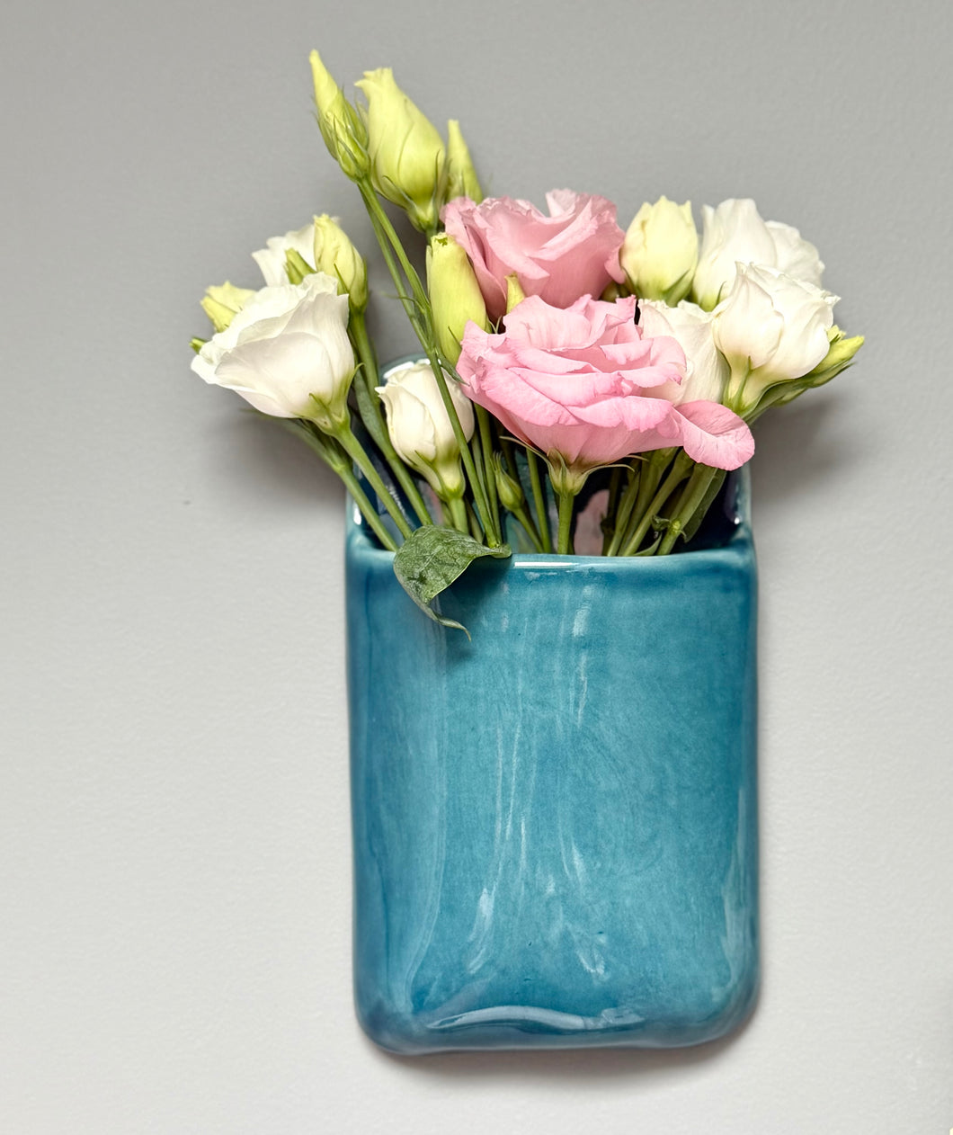 Vase Mural Bleu Délavé 2