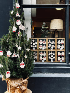 Boîte de 7 pendentifs Etoiles pour sapin de Noël