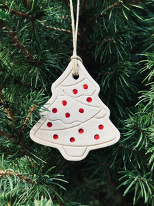 Boîte de 4 pendentifs Sapin pour sapin de Noël