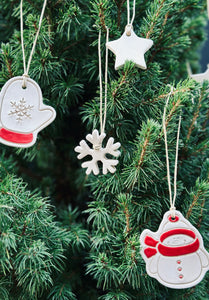 Boîte de 4 pendentifs pour sapin de Noël