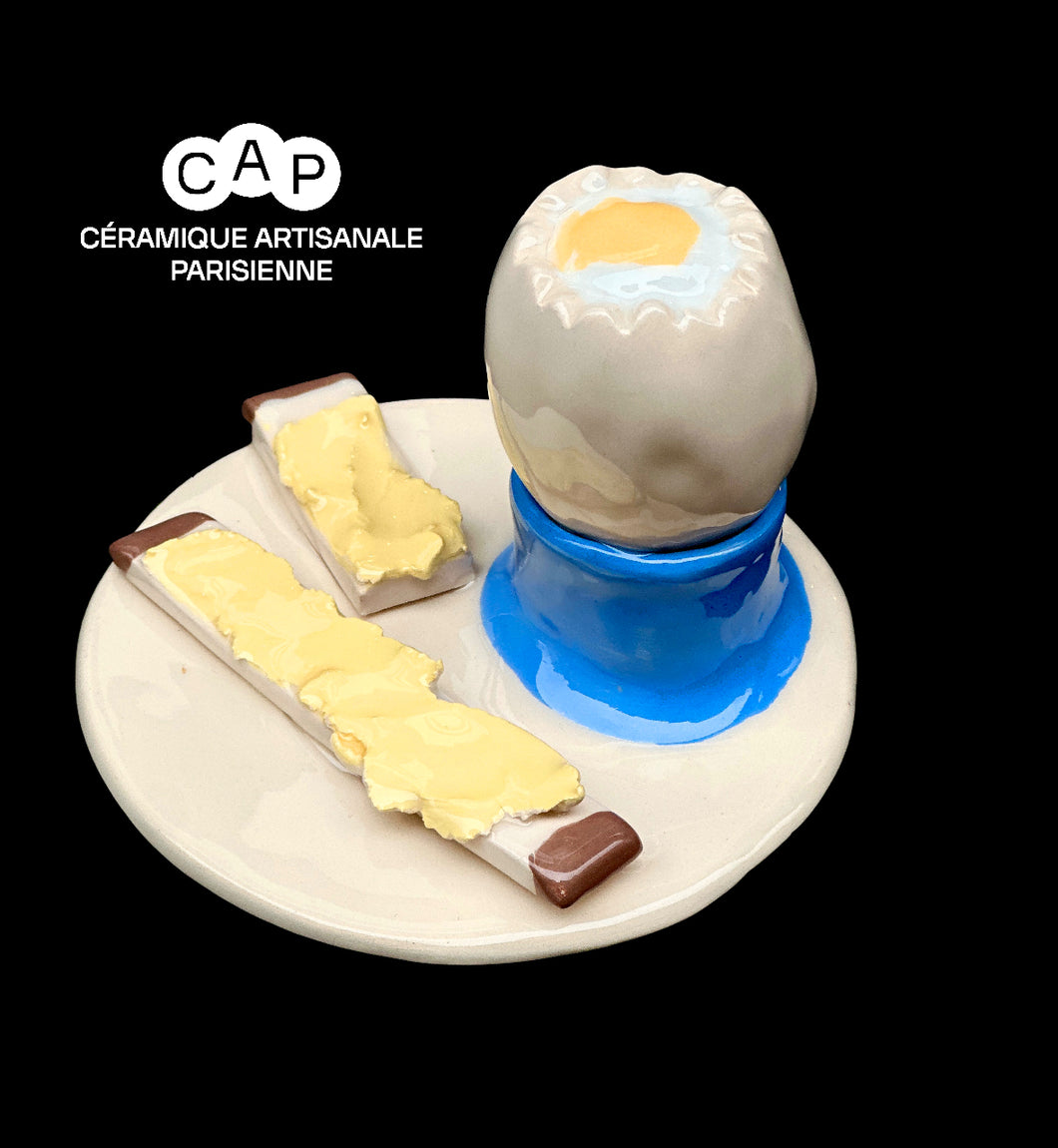 ŒUF À LA COQUE et MOUILLETTES