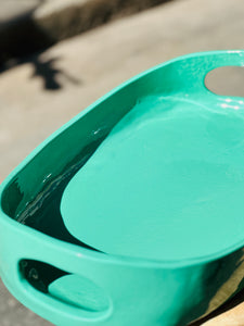 Plateau Oval Vert Pop