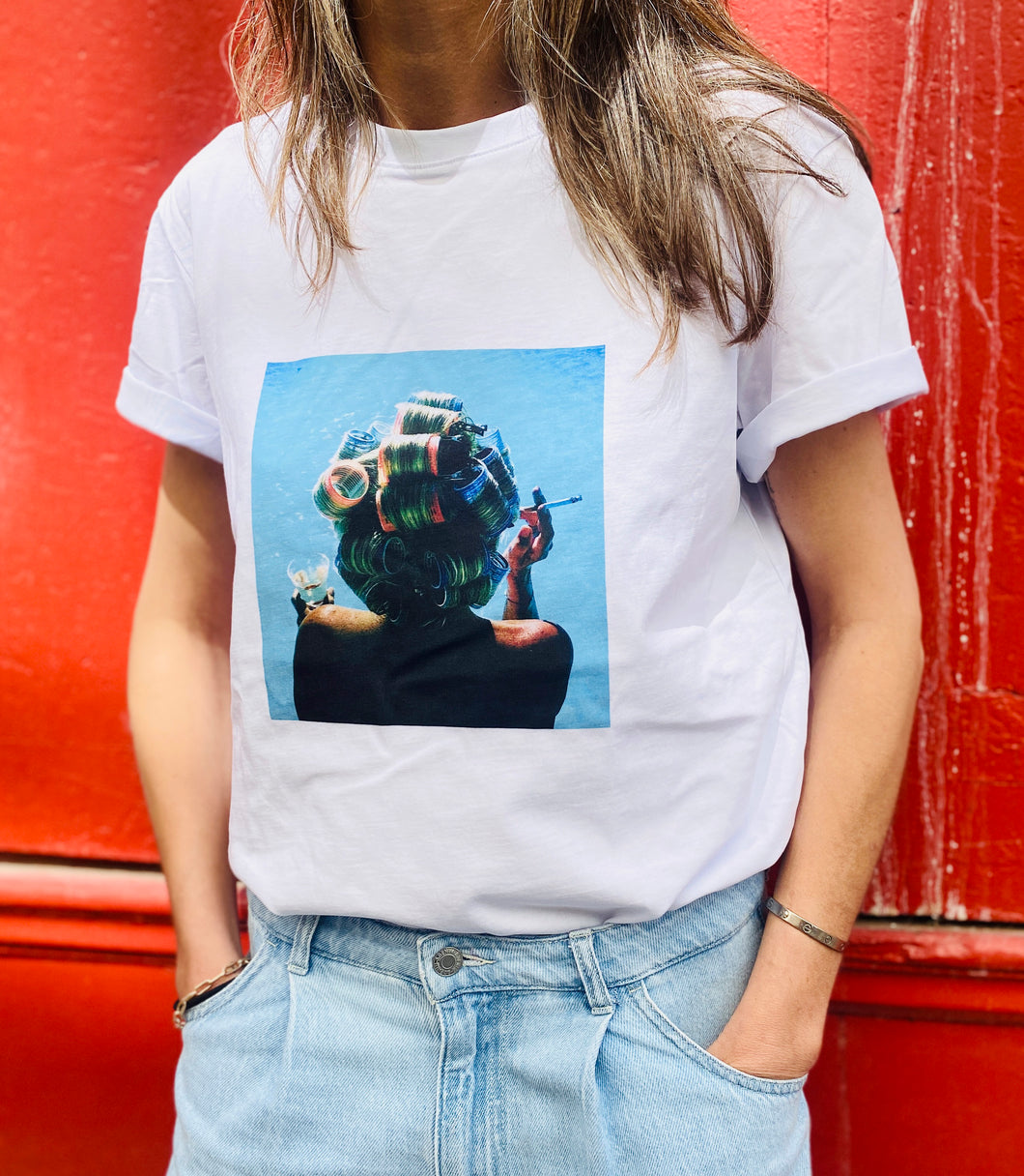TEE-SHIRT BIGOUDIS - 100% Cotton, fabriqué à Paris, 10% des ventes seront reversés à l'association ABRI DE FEMMES