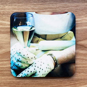 Dessous de Verre - CHAMPAGNE ET GANTS