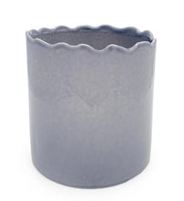 Charger l&#39;image dans la galerie, VASE / POT GRIS SOURIS RILLANT
