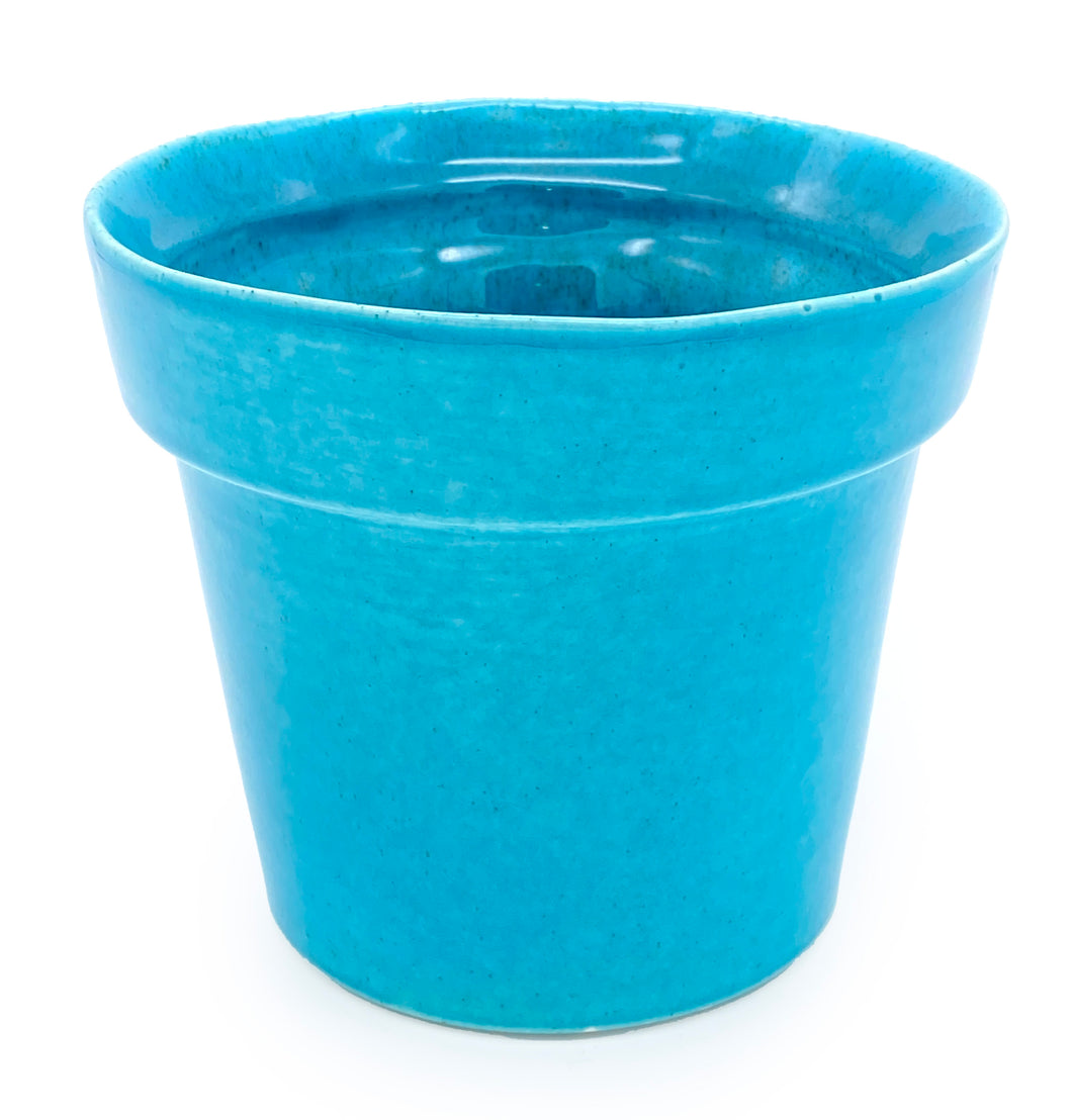 CACHE POT BLEU