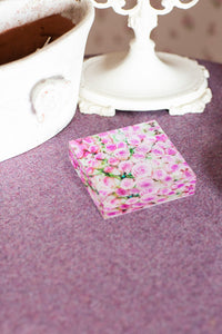 Bloc Plexi 10x10 cm - ROSES