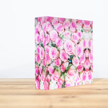 Charger l&#39;image dans la galerie, Bloc Plexi 10x10 cm - ROSES

